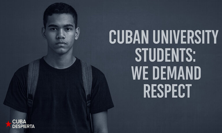 "Universitarios cubanos alzan la voz contra la dictadura. Exigen respeto, dignidad e internet en sus universidades. El futuro de Cuba está en juego."