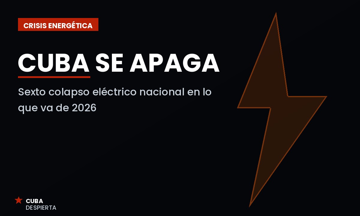 Cuba se apaga: sexto colapso eléctrico nacional en 2026